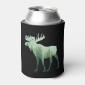 Elche Hirsche und Wald Natur Dosenkühler (Kanne Vorderseite)