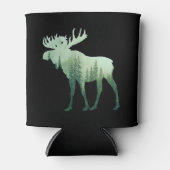 Elche Hirsche und Wald Natur Dosenkühler (Vorderseite)