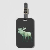 Elche Hirsche und Wald Natur Gepäckanhänger (Vorderseite Vertikal)