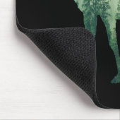 Elche Hirsche und Wald Natur Mousepad (Ecke)