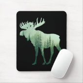 Elche Hirsche und Wald Natur Mousepad (Mit Mouse)