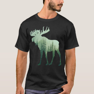 Elche Hirsche und Wald Natur T-Shirt