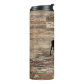 Elche Holzmalerei rustikalen Stil Thermosbecher (Nach links gedreht)