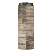 Elche Holzmalerei rustikalen Stil Thermosbecher (Rückseite)