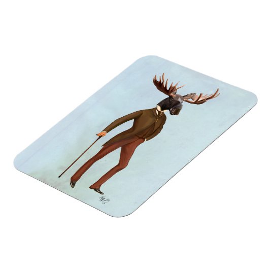 Elche im Anzug 2 Magnet (Linke Seite)