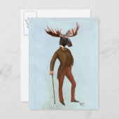 Elche im Anzug 2 Postkarte (Vorne/Hinten)