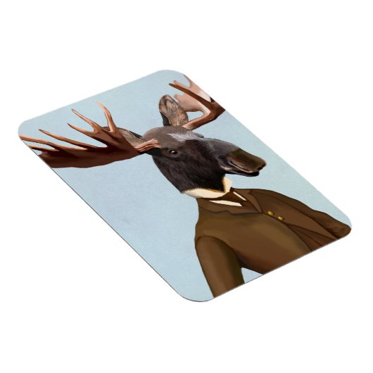 Elche im Anzug Portrait Magnet (Rechte Seite)