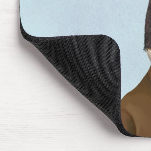 Elche im Anzug Portrait Mousepad (Ecke)