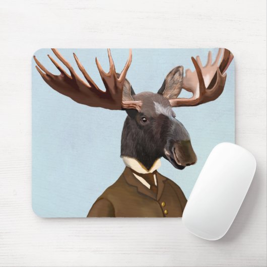 Elche im Anzug Portrait Mousepad (Mit Mouse)