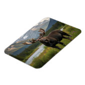 Elche im Banff National Park Kanada Magnet (Linke Seite)