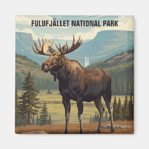 Elche im Fulufjället Nationalpark Schweden Reisen Magnet