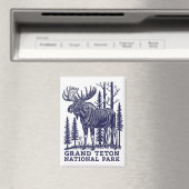 Elche im Grand Teton Nationalpark Magnet (In Situ (Geschirrspüler))