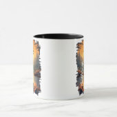 Elche im Herbst Wald Lake Reflection Tasse (Zentrum)