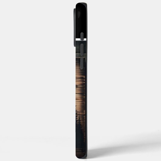 Elche im Holzschild Case-Mate iPhone Hülle (Rückseite / Links)