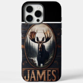 Elche im Holzschild Case-Mate iPhone Hülle (Rückseite)