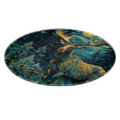 Elche im Pinienwald Van Gogh Schneidebrett (Ecke)