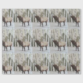 Elche im Schnee Geschenkpapier (Flach)