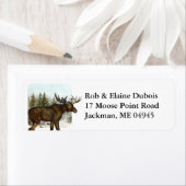 Elche im Schnee Vintagen Waldurlaub (Insitu)