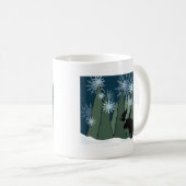 Elche im Schneewald Kaffeetasse (VorderseiteRechts)