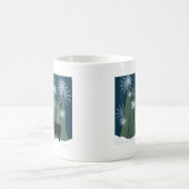 Elche im Schneewald Kaffeetasse (Mittel)