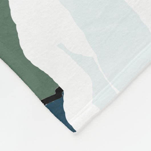 Elche im stillen Schneewald Fleecedecke (Ecke)