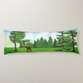 Elche im Tal - Körperkissen (Rückseite)