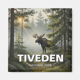Elche im Tiveden Nationalpark Schweden Reisen Magnet