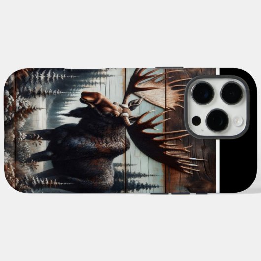 Elche im Wald Case-Mate iPhone Hülle (Rückseite (Horizontal))