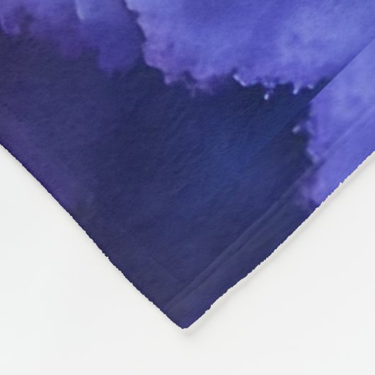 Elche im Wald Vollmond Fleecedecke (Ecke)