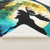 Elche im Wald Vollmond Sherpadecke (3/4)