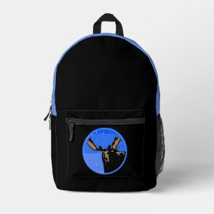 Elche im Winter - Originale Wildlife-Kunst Bedruckter Rucksack