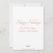 Elche im Winter Schnee Wildlife Rescue Weihnachten (Rückseite)