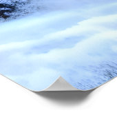 Elche im Winterschnee | AI Art Poster (Ecke)