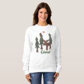 Elche in den Kiefern Sweatshirt (Vorne ganz)