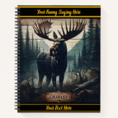 Elche in der Dämmerung Notizblock (Vorderseite)