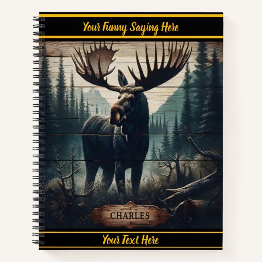 Elche in der Dämmerung Notizblock (Vorderseite)