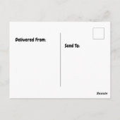 Elche in der Schneewaldszene Postkarte (Rückseite)