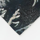 Elche in einem Mystischen Wald unter einem Mondlic Fleecedecke (Ecke)