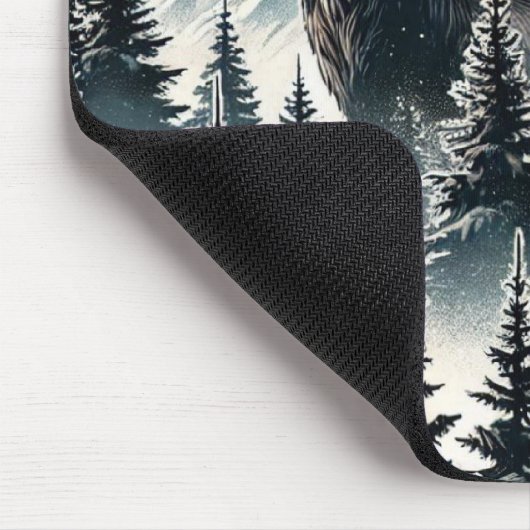 Elche in einem Mystischen Wald unter einem Mondlic Mousepad (Ecke)