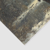 Elche in einem Winter Landschaftsbild Malerei Deko Seidenpapier (Ausschnitt)