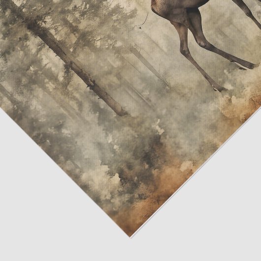 Elche in Forrest Seidenpapier (Ausschnitt)