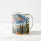 Elche in gebirgiger Herbstlandschaft Kaffeetasse (VorderseiteRechts)