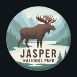 Elche in Jasper Nationalpark Kanada Reisen Magnet<br><div class="desc">Der Jasper Nationalpark, der größte Nationalpark der kanadischen Rockies, ist eine spektakuläre Weite der Wildnis in Alberta, bekannt für seine zerklüfteten Berge, unberührten Seen, Gletscher und eine reiche Tierwelt. Mit einer Fläche von mehr als 11.000 Quadratkilometern bietet es eine abgelegenere und weniger kommerzialisierte Erfahrung als sein südlicher Nachbar Banff. Zu...</div>