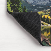 Elche in Maroon Bells Mousepad (Ecke)