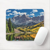 Elche in Maroon Bells Mousepad (Mit Mouse)