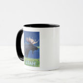 Elche in MoonlightUtah Tasse (Vorderseite Links)