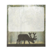 Elche in Walddarstellung Notizblock (Vorderseite)