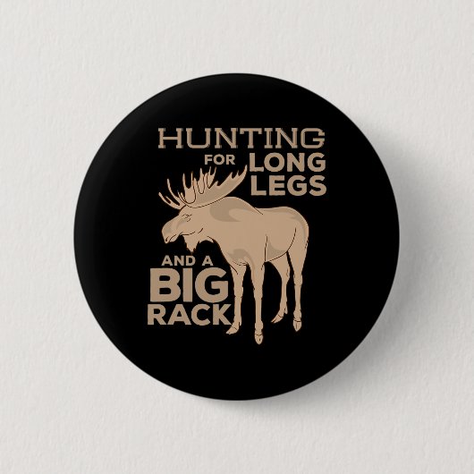 Elche Jagd Big Rack Bull Jäger Jäger Saison T S Button (Vorderseite)