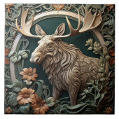 Elche - Jugendstil-Keramik Tile Fliese (Vorderseite)