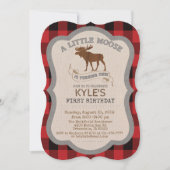 Elche Junge 1. Geburtstag Einladung (Vorderseite)